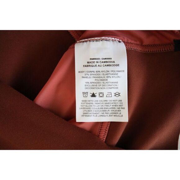 Nike DR0779-217 Women's Plus Sz 1X Brown Dri-Fit Luxe Slim Fit Cropped Tank Top - Picture 5 of 7